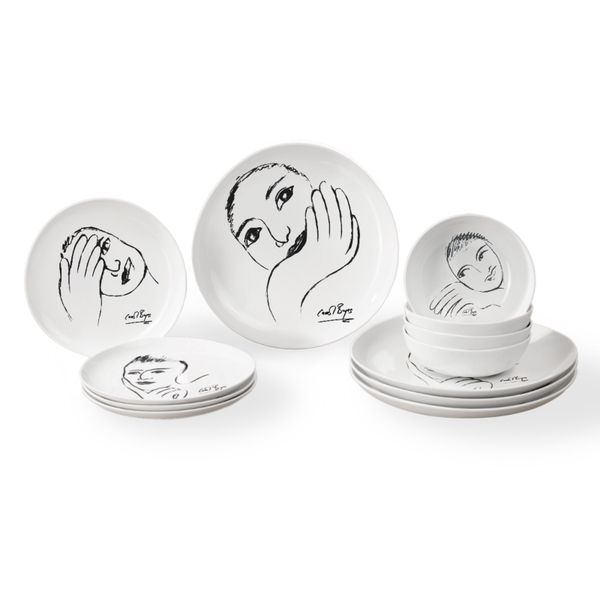 Carrol Boyes Dinnerware - Heritage Sketchbook Mix - 12 Piece Set