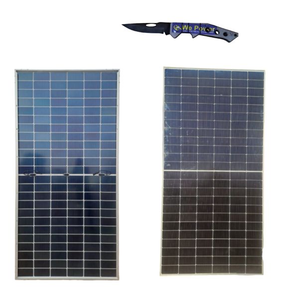Solar Panel Dual Side Charging With Complimetary Pocket Knife