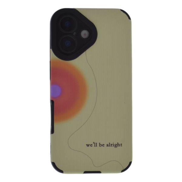 Sunburst "We'll Be Alright" Quote Design Phone Case -Compatible With iPhone 14,15,16 series