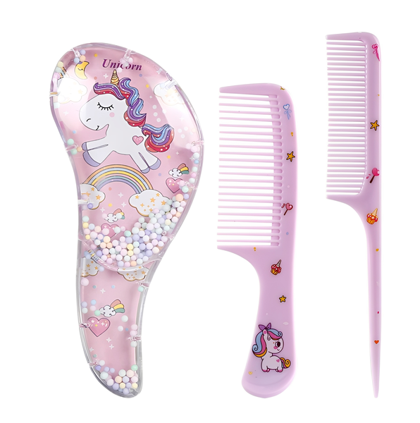 Children's Unicorn Cartoon Hairbrush