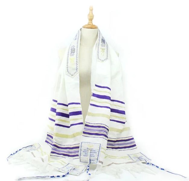 Religious Wear Tallit Jewish Prayer Shawl (52cm x 180cm)