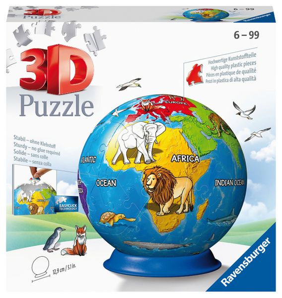 Ravensburger 72 Piece Puzzle Balls-Childrens Globe