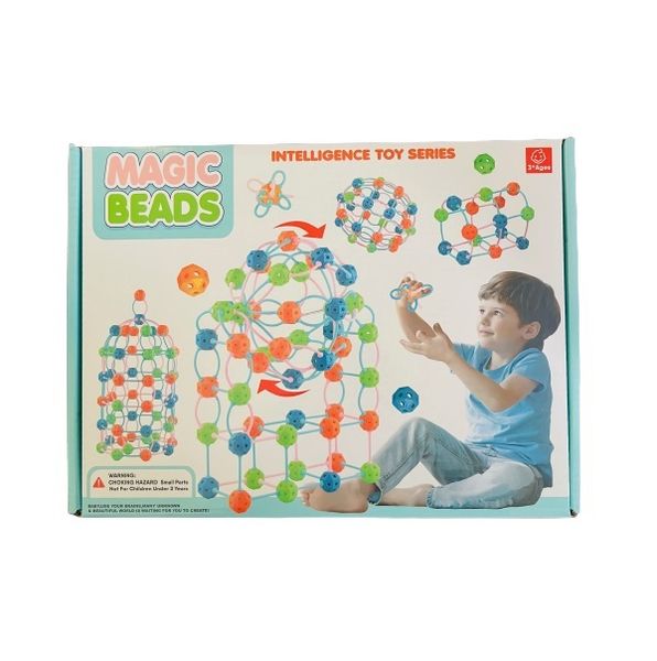 Magic Beads - Construction Building Toy - 172 Pieces