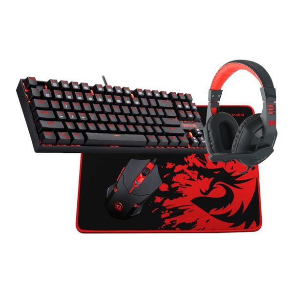 Redragon 4-in-1 Mechanical 80% RGB Gaming Combo - Keyboard, Mouse, Headset