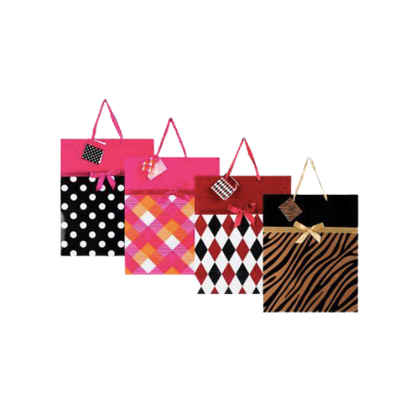 Designer Gift Bags Assorted Colours Large