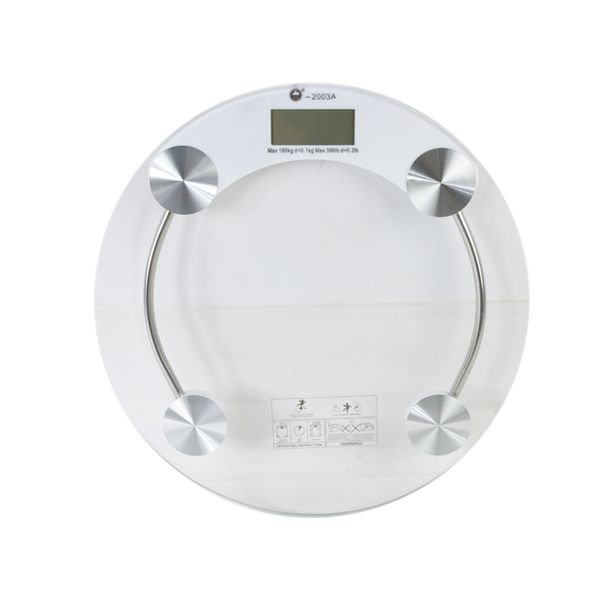 Round Battery Operated Scale With 6mm Tempered Safety Glass