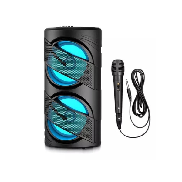 Bluetooth RGB Lighting Speaker with Mic 6.5''x2