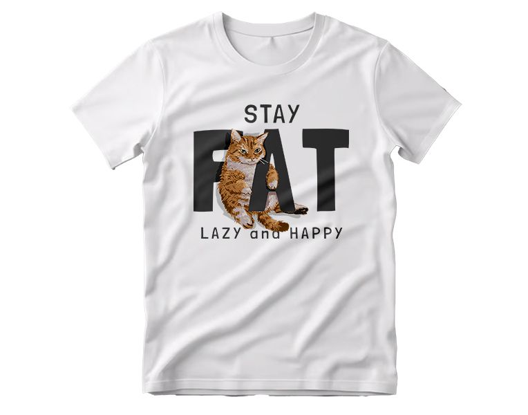 Cute Grumpy Cat Quote Casual Graphic T-Shirt