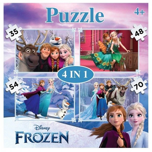 Grafix 4 in 1 Frozen Puzzle (35+48+54+70)