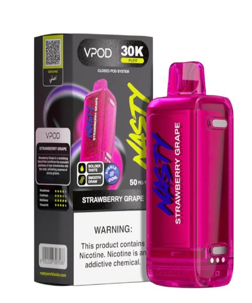 Nasty Versa 30 000 Puff Disposable Pod - Strawberry Grape