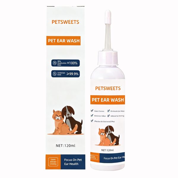 Ear Cleaner Solution with Soft Flexi Applicator for Cats &amp; Dogs