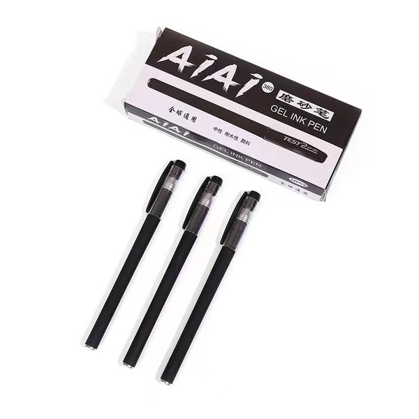 12 Pieces Black Gel Pens 0.5mm Fine Gel Pens