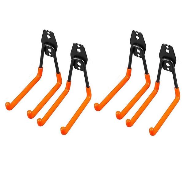 FI- Strong Rubberized Garage Hooks 4 Pack