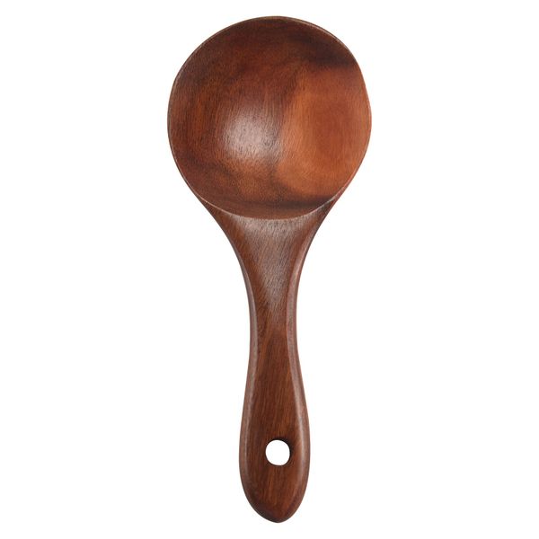 Teak Wood Spoon Natural Solid Wood Rice Spoon Wooden Rice Paddle Big Potato