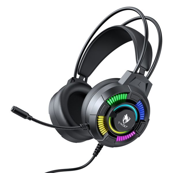 T-Wolf H140 Wired Gaming Headset - Immersive Sound &amp; All-Day Comfort