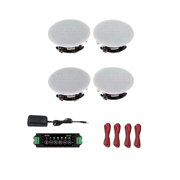 Hi-Fi 4 Piece Set 6.5" 600W Bluetooth 5.0 Surround Ceiling Mounted Speakers