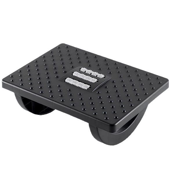 Bestby -Under Desk Rocking Foot Stool Rest with Reflexology Massager Roller