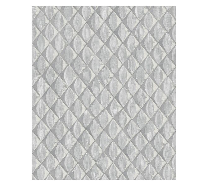 Geo Mural Wallpaper Silver 10 m x 530 mm
