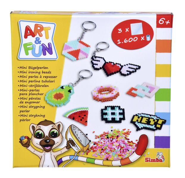 Art &amp; Fun Mini Ironing Beads Keychain