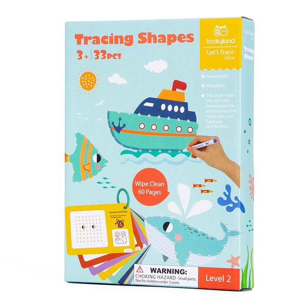 TookyToy Tracing Shapes Activity Set