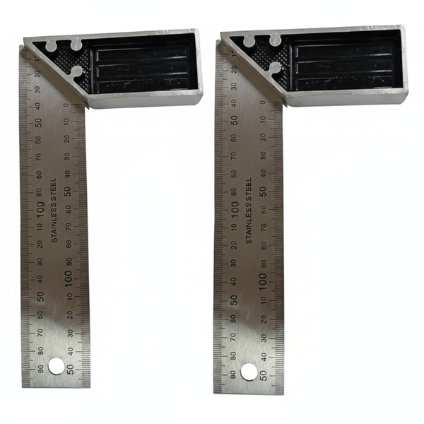 Deamark 200mm Try Square for Woodworking and Metalworking - 2 Pack