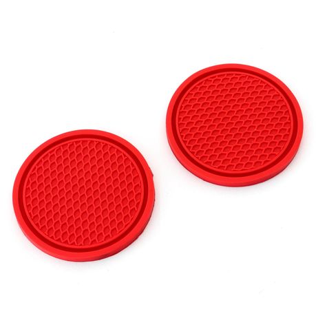 Car Coasters for Cup Holder Silicone Car Cup Holder Coasters Pack of 2, Size: One Size