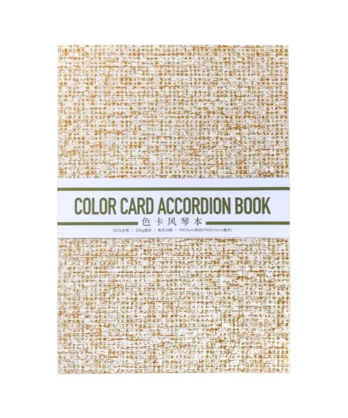 Potentate 300gsm Colour Card Accordion Journal - 13x19cm