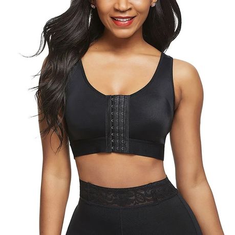Front Closure Posture Corrector Bra with Post-Surgery Breast