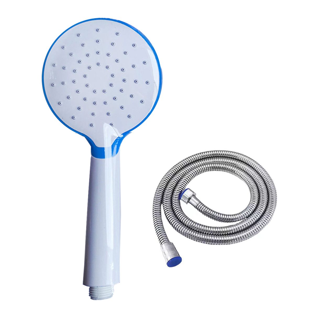Single-Handle Shower Faucet, Shower Trim Kitwith Hose--White&Blue