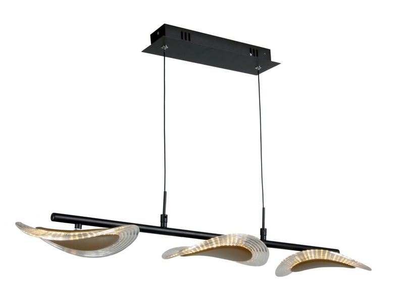 Tri Bowl Suspended LED Pendant Light