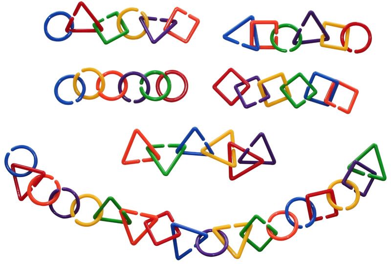 Geometric Shapes Construction Links (360 Piece)