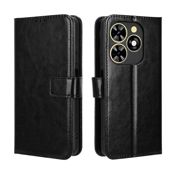 Crazy Horse Pattern Leather Protective Case For Tecno Camon 20 Premier 5G