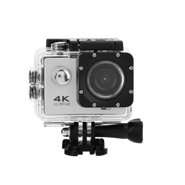 4K Ultra HD Sports 30M Water Resistant Camera - Silver