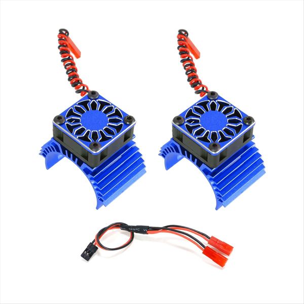 Rc Motor Cooling Fan Heatsink 36Mm for Rc Car 1/8 1/10 Scale Pink