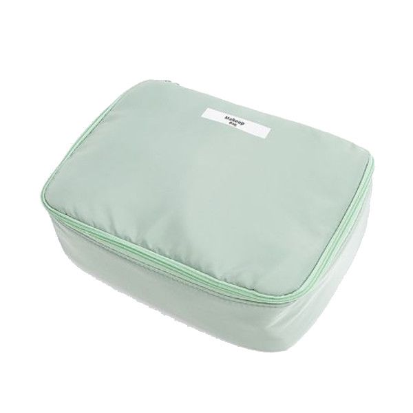 Olive Tree -Green Travel Makeup Bag Cosmetic Organiser with Removable Pouch