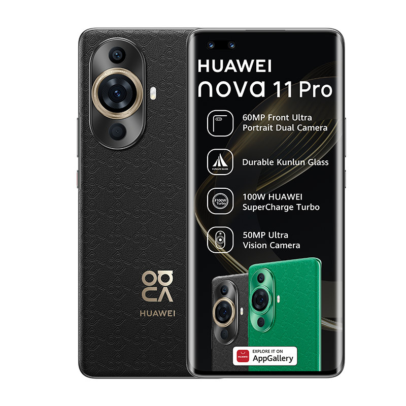 Huawei Nova 11 Pro 4G Dual Sim 256GB - Black