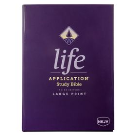 NKJV Life Application Study Bible, Third Edition, Large Print (Red