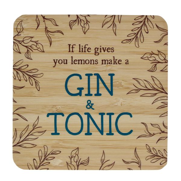 Coaster - If Life Gives you Lemons, make Gin &amp; Tonic
