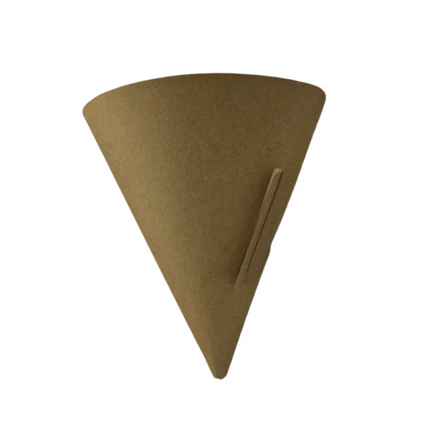Kraft Medium Disposable Chips Cones - Snacks &amp; Fast Food - 50 Pack
