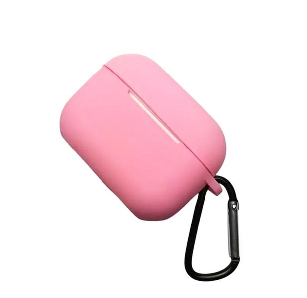 Pink Silicon Protective Cover for Wireless Earphone Charger