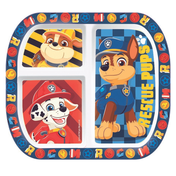 Paw Patrol Rectangular Plate - Chase