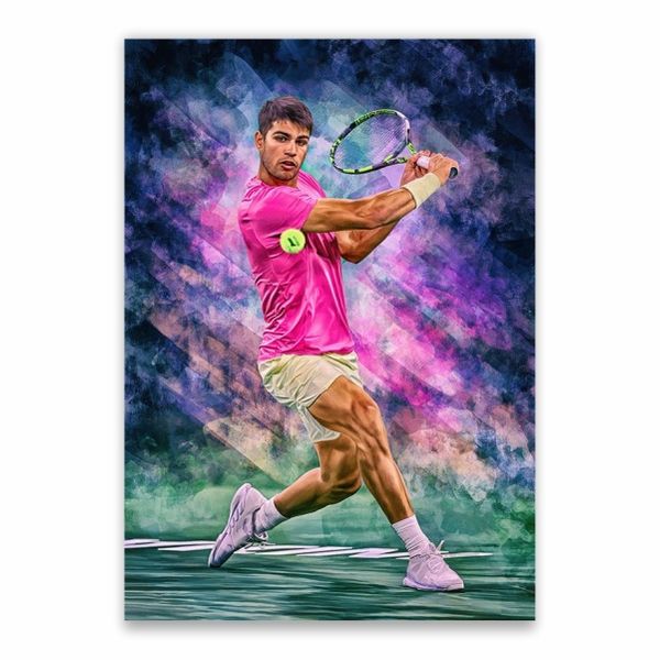 Carlos Alcaraz Pink Poster - A1
