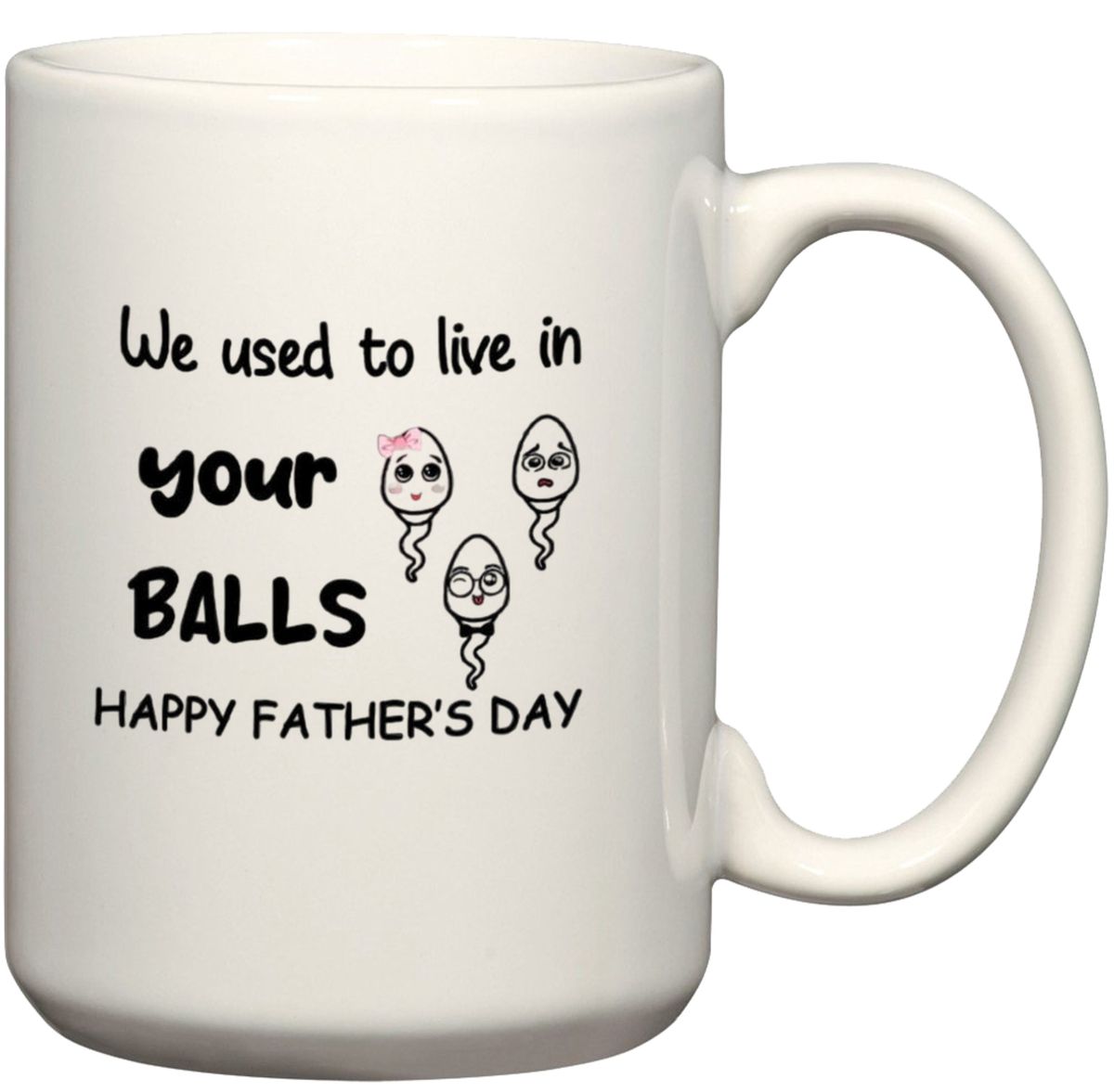We Used To Live In Your Balls Happy Father's Day