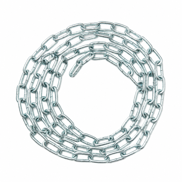 KRAFFT 3mm Electro Galvanised Chain 30m - Durable Corrosion Resistant