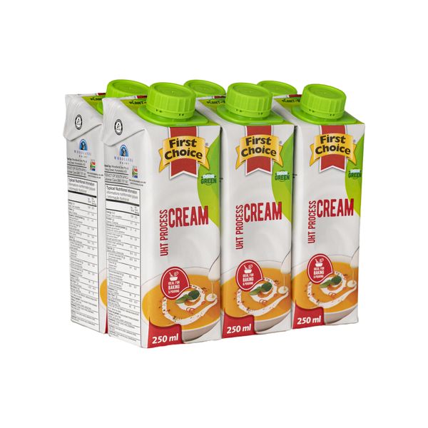 First Choice UHT Cream Long Life - 1 x 6 Pack (250ml)
