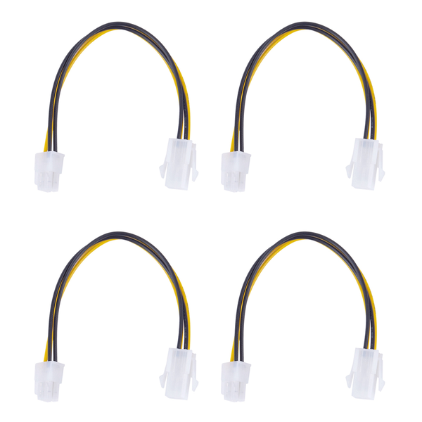 20Cm 12V 4 Pin Male To 4 Pin P4 Female Power Supply Extension Cable