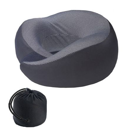 Neck Pillow Travel Pillow Memory Foam U-Shaped Memory Foam with Storage Bag Image