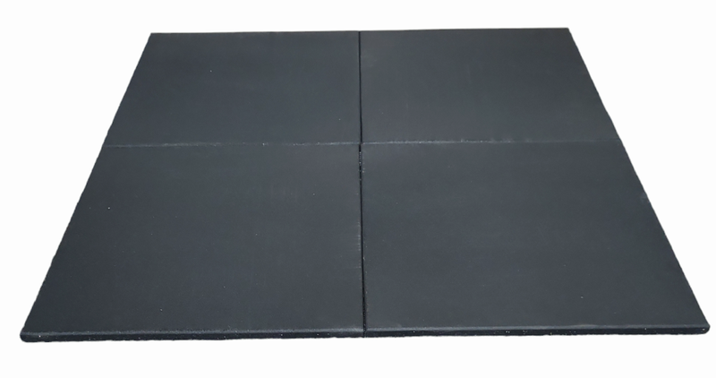 Rubber Gym Flooring - Heavy Duty 20MM - 4-Pack