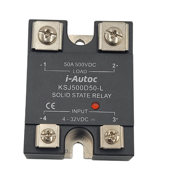 KSJ500D50-L 50A DC SSR 500VDC MOSFET/IGBT 4-32V Input LED