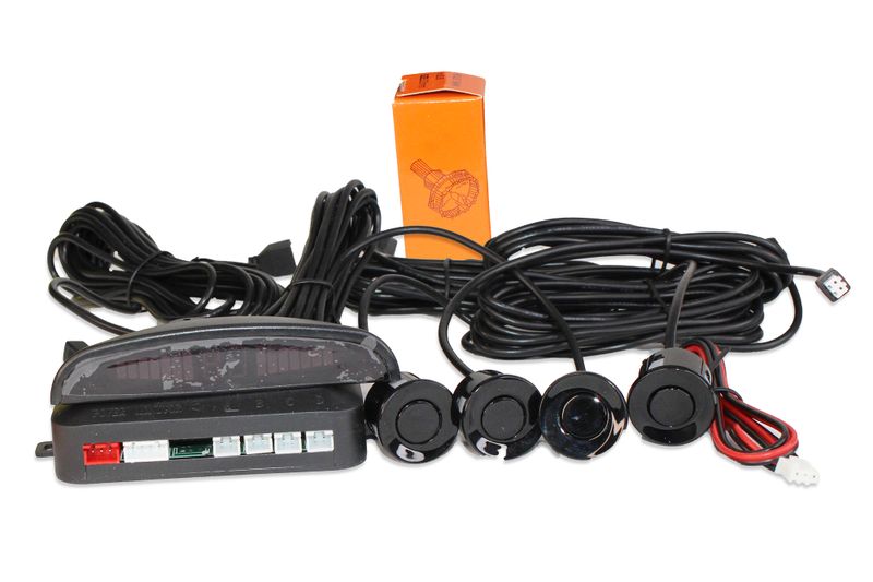 4 Sensor Dual CPU Parking Sensor System with LED Dashboard Display - 201